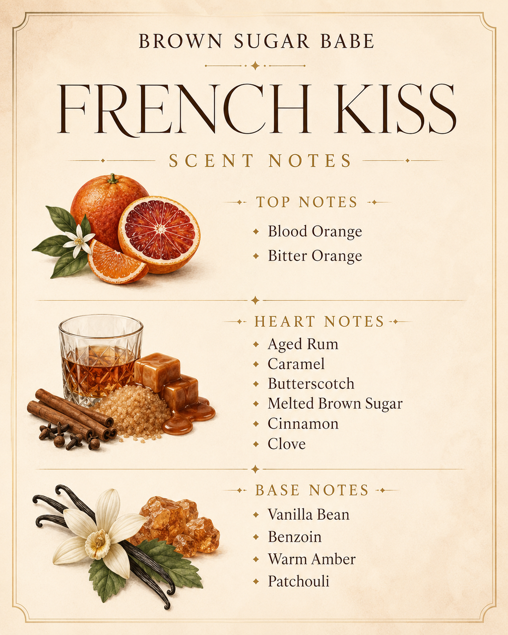 French Kiss - Brown sugar Babe Body Oil Sample  2Ml 3 ML 5Ml