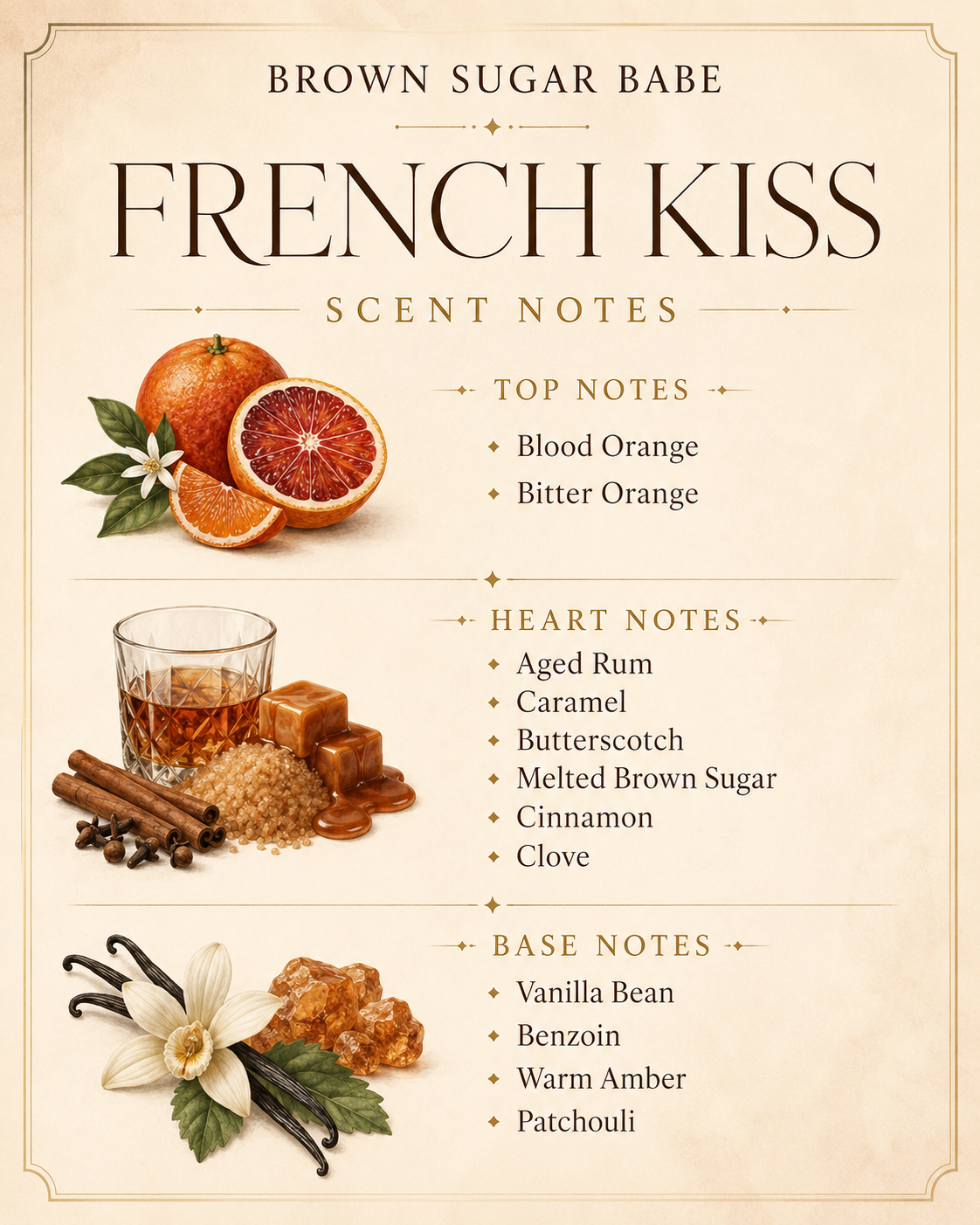 French Kiss - Brown sugar Babe Body Oil Sample  2Ml 3 ML 5Ml