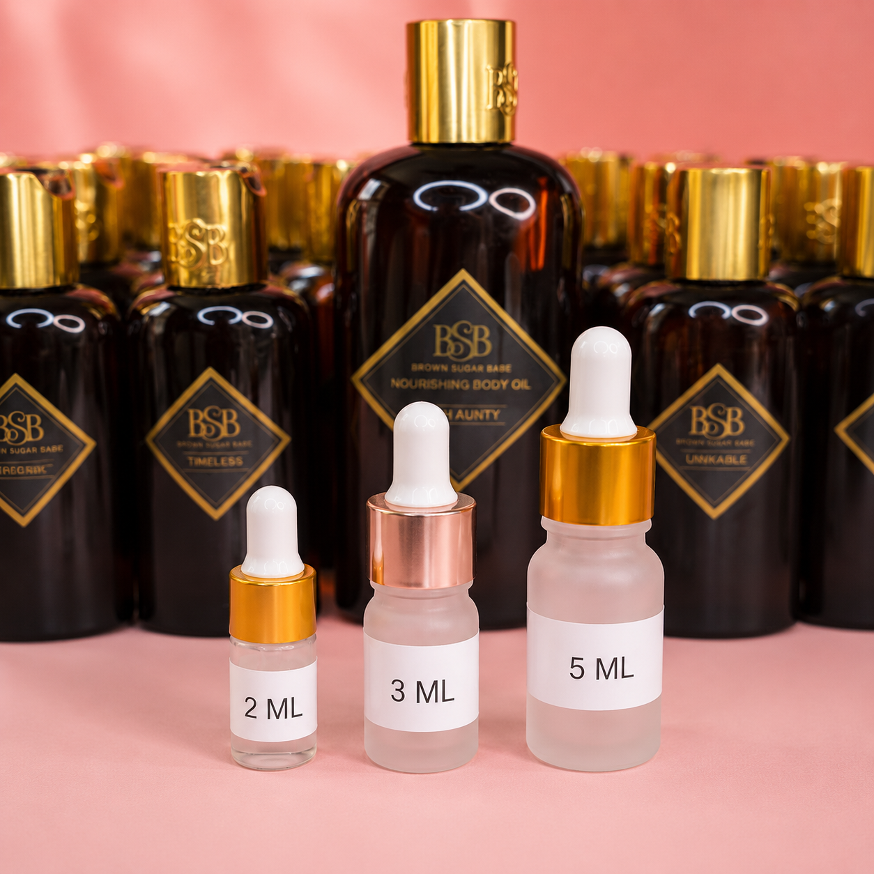 Brown Sugar Babe Body Oil Samples | Choose From 50+ Scents | 2ml, 3ml & 5ml