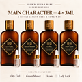 Main Character Discovery Set | BSB Body Oil Samples 4 × 3ML | City Girl + Green Manor + Iconic + Lady Luck
