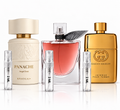 Sweet & Sultry Perfume Sample Bundle | Gucci Guilty Intense + Lancôme La Vie Est Belle L'Elixir + Panache Angel Dust | 2ML Each