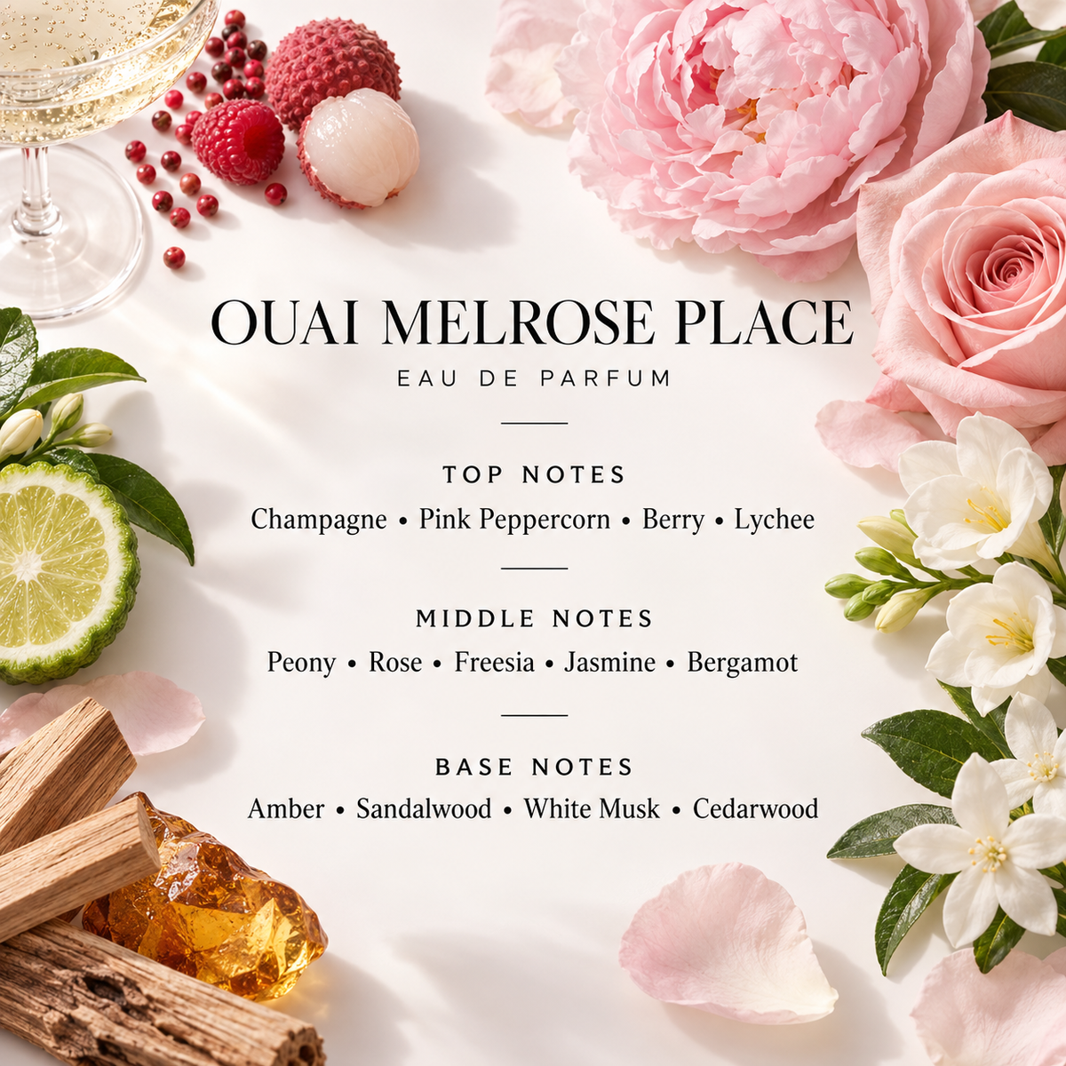 OUAI Melrose Place Eau de Parfum Sample | 2ML, 3ML & 5ML